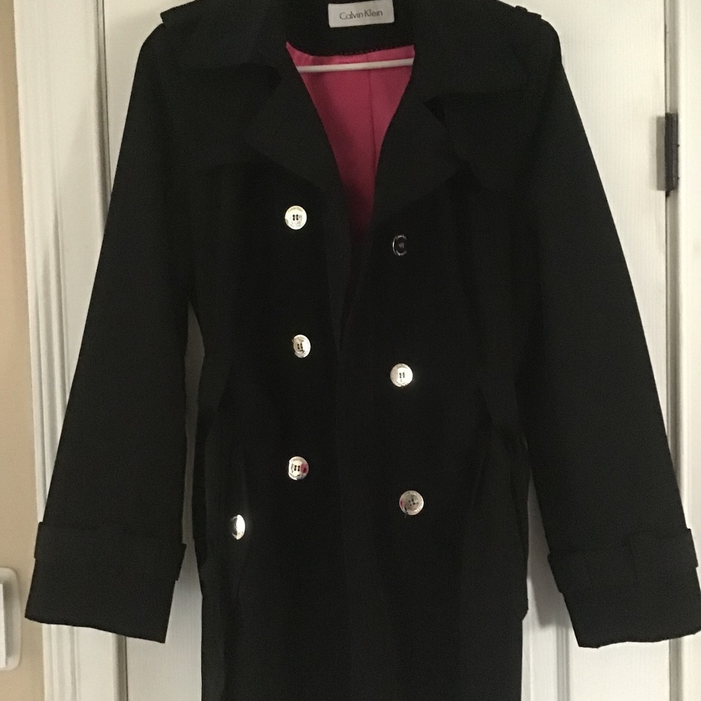 Black Calvin Klein Rain Coat